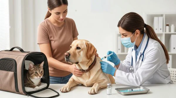 Vacunación antirrábica para perros y gatos