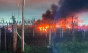 Se incendió una estación eléctrica en Tolosa