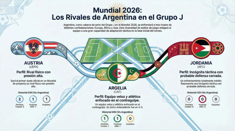 Infografía mundial 2026 Grupo J