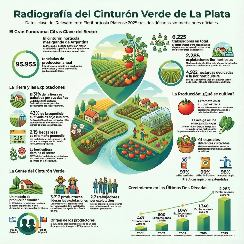 Infografía Cordón Frutihortícola platense