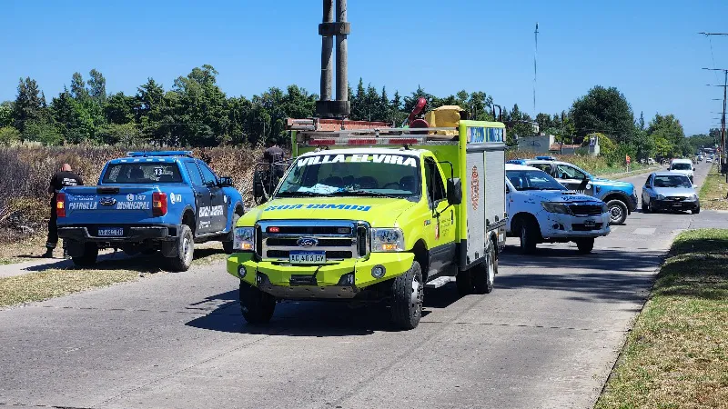 Incendio de pastizales e. AV. 13