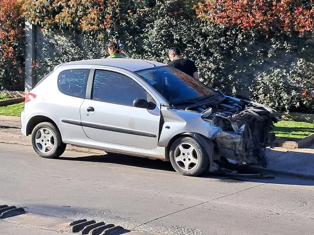 El 207 se cruzó de carril en Av. 7