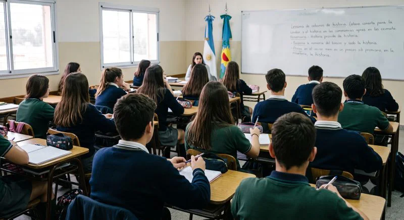 Aumentan los colegios privados en agosto y septiembre (imagen generada con IA)
