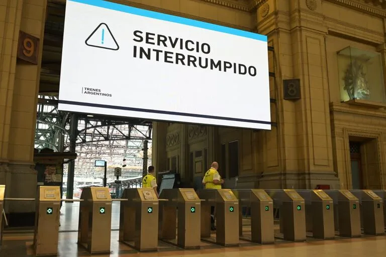 Servicio de trenes interrumpido