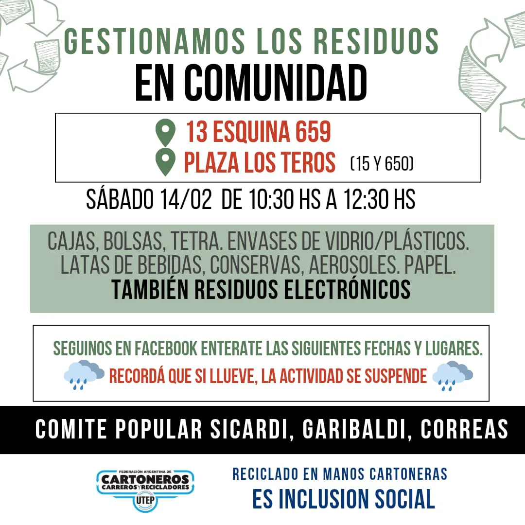 Jornada de residuos secos y limpios