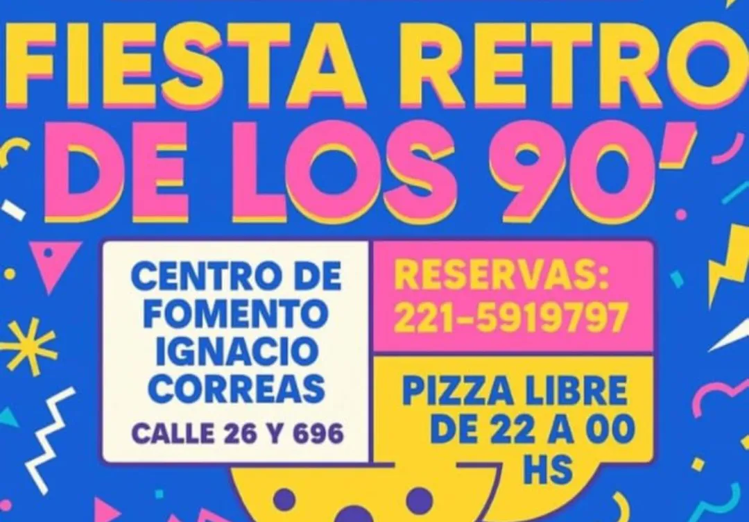 Fiesta retro en Ignacio Correas 