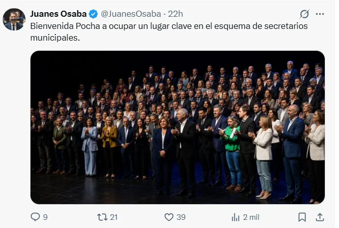Una humorada de Osaba: Pocha (una supuesta vecina) podría tener posibilidades de quedar al frente de una secretaría platense