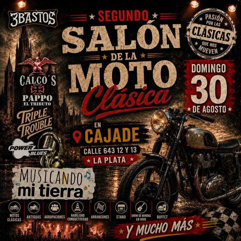 Salón de la Moto clásica en La Plata