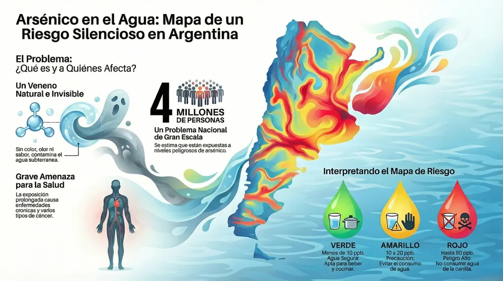 Infografía arsénico en el agua