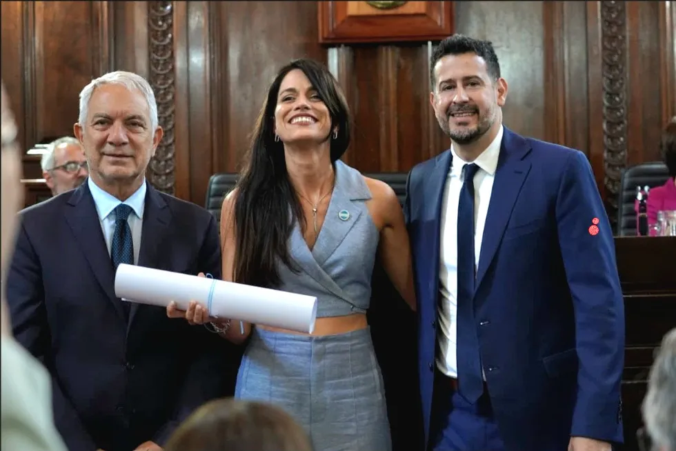 Julio Alak, Josefina Bolis y Marcelo Galland