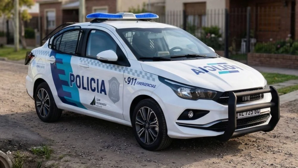 Patrullero calle tierra