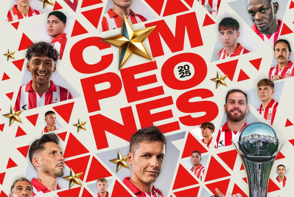 Estudiantes y el trofeo de Campeones 