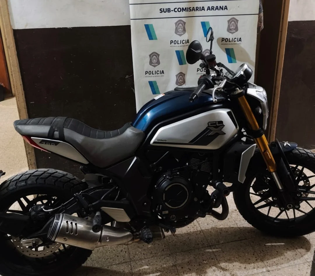 Moto robada y encontrada