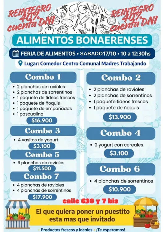 Flyer de invitación a la feria