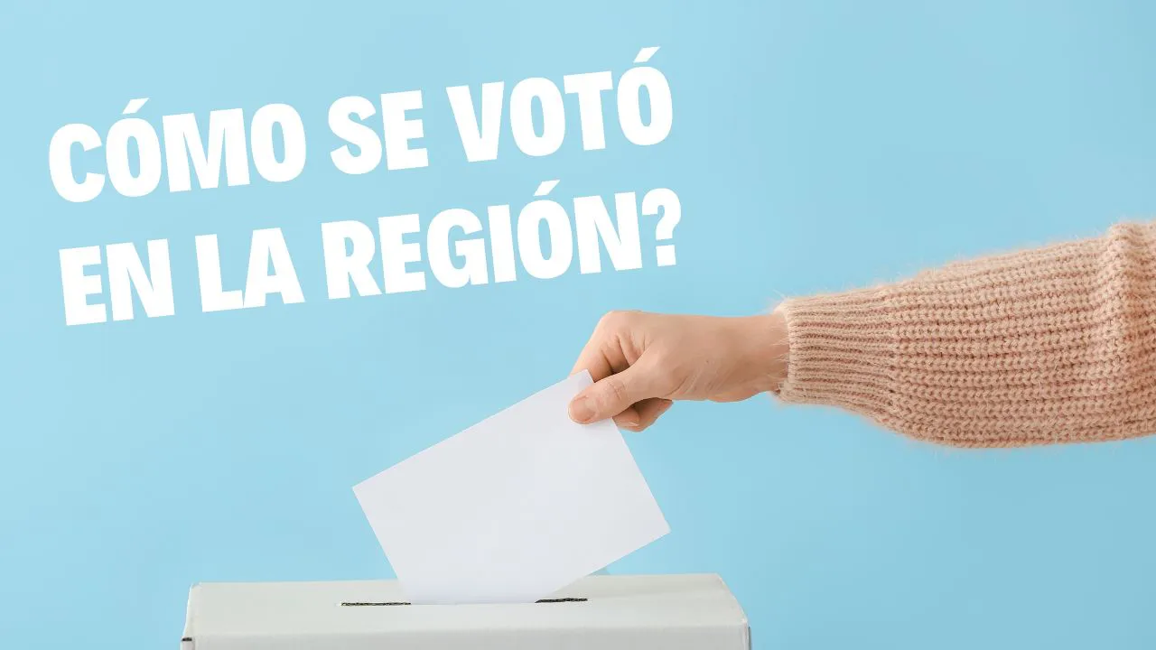 El voto en la región